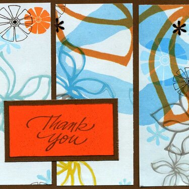 Thank you card for the hospital