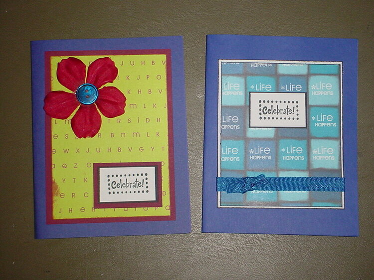 cards from scraps