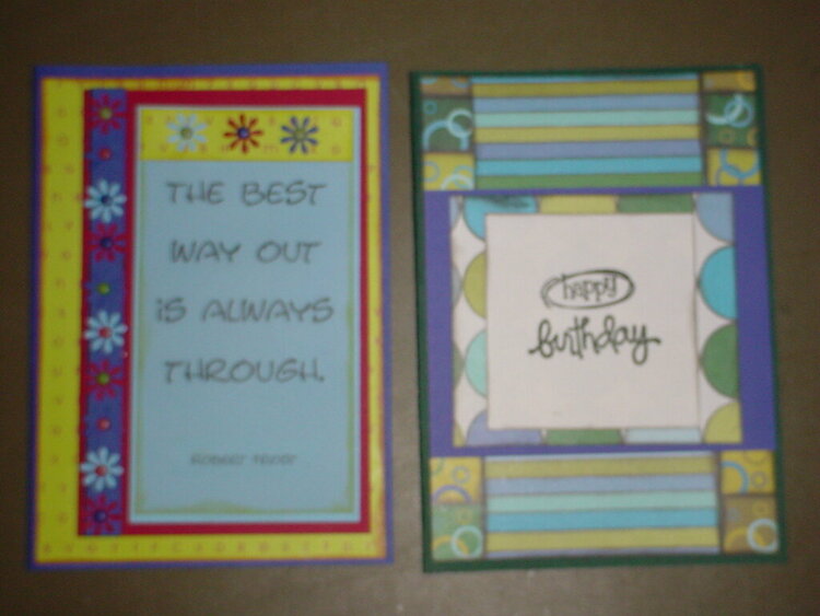 cards from scraps