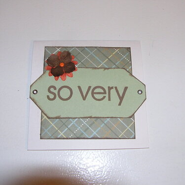 &quot;So very ... Loved&quot; card