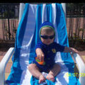My cute little Brother at the Pool.