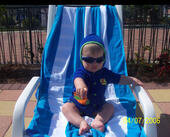 My cute little Brother at the Pool.