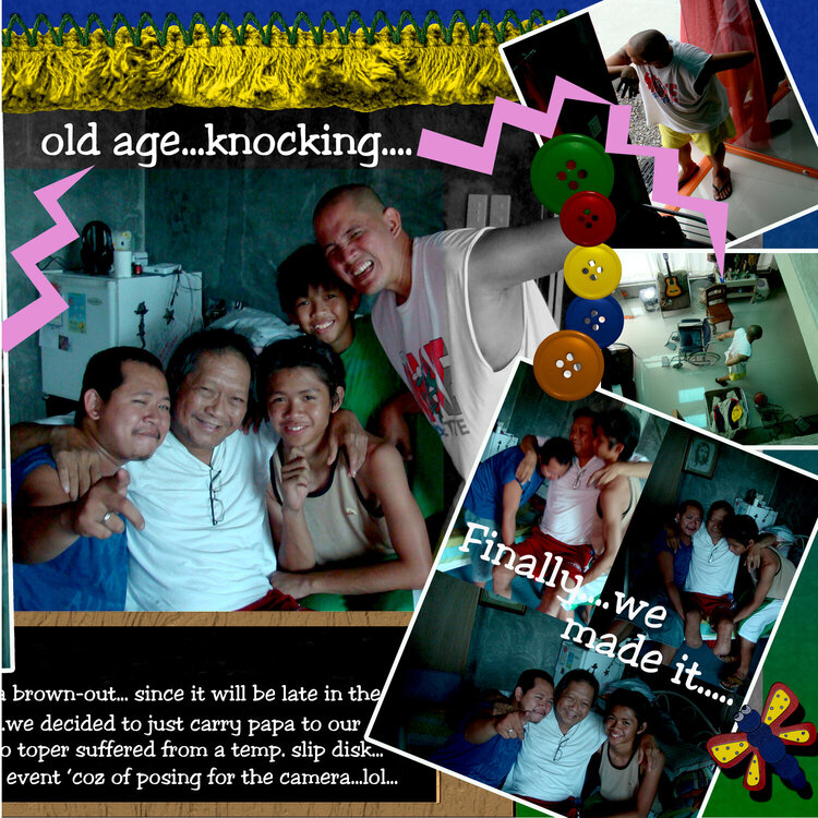 old age - knocking