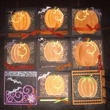 All the pumpkin cards!