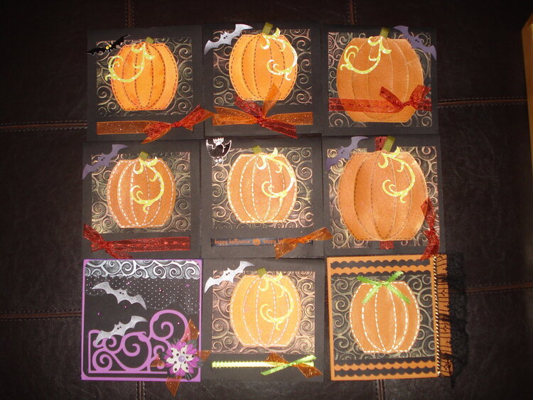 All the pumpkin cards!