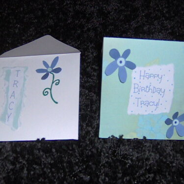 First Card and Homemade envelope