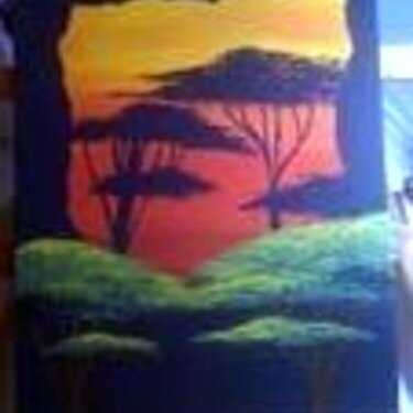 Acai Tree Painting