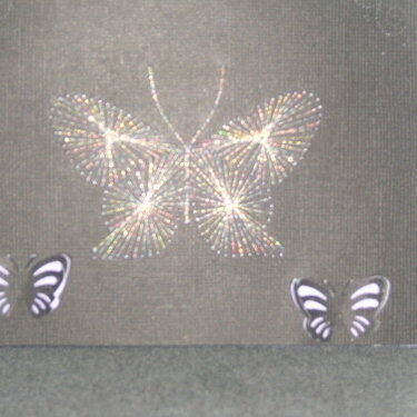 Stitched butterfly