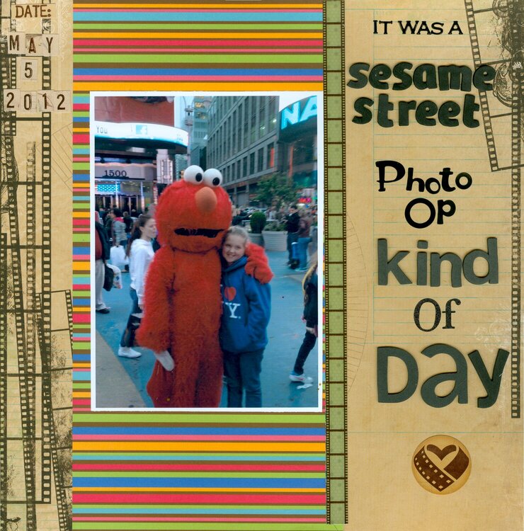 A Sesame Street Photo Op Kind of Day