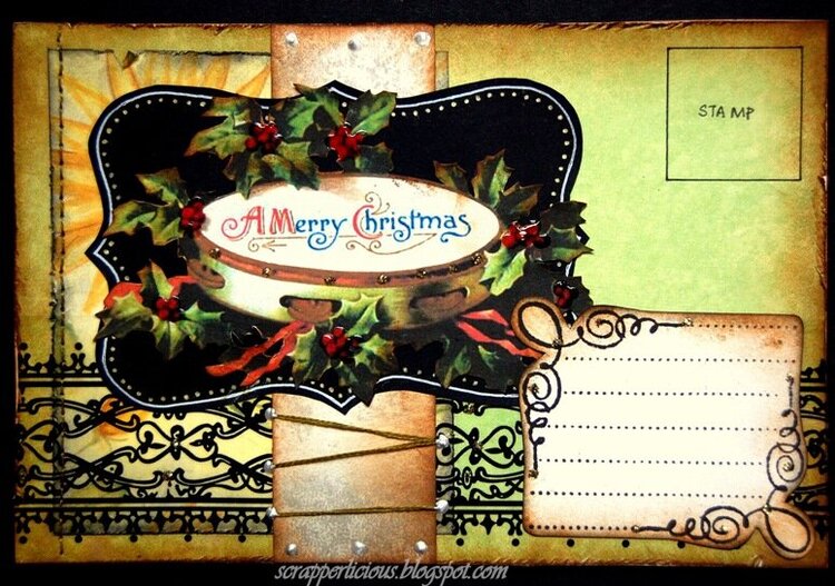 A Merry Christmas Mail Art