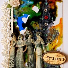 Friend ATC "Artsy Background with Alcohol Ink"