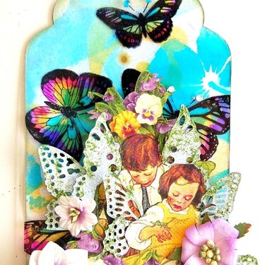 Hello Spring Acrylic Tag