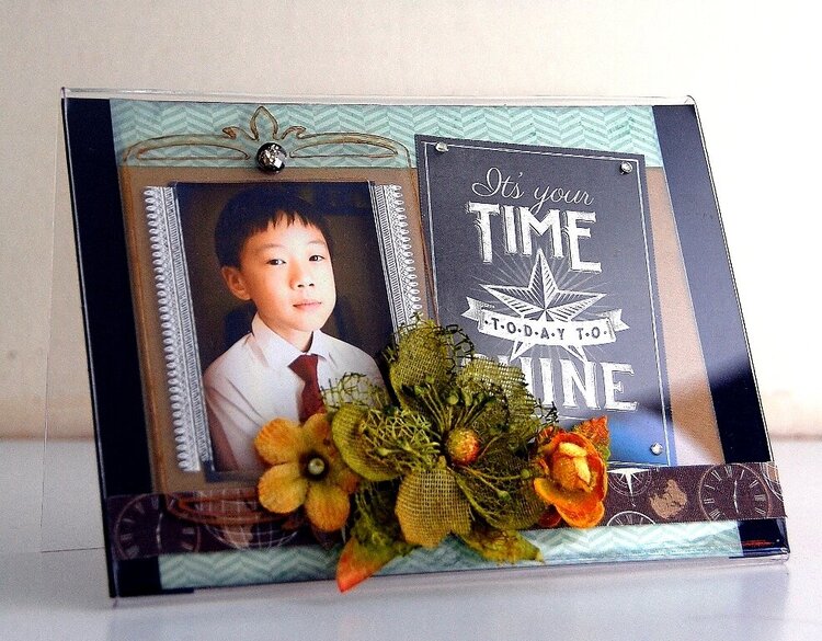 It&#039;s Your Time To Shine Altered Acrylic Frame