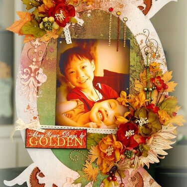 May Your Days Be Golden Altered Frame
