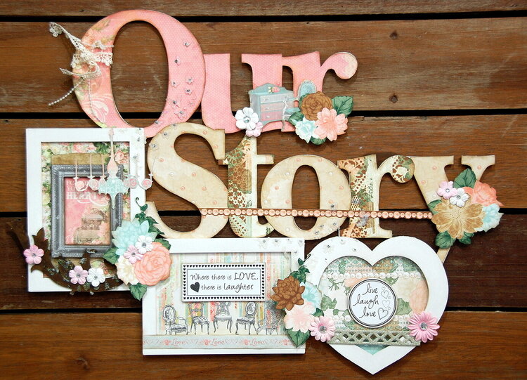 Our Story Wood Frame Decor