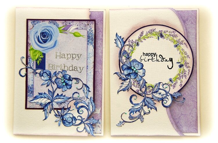 Purple Birthday Cards