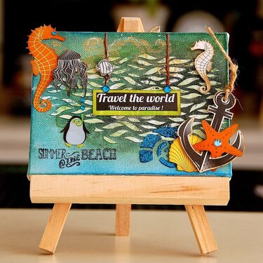 Travel The World Altered Canvas