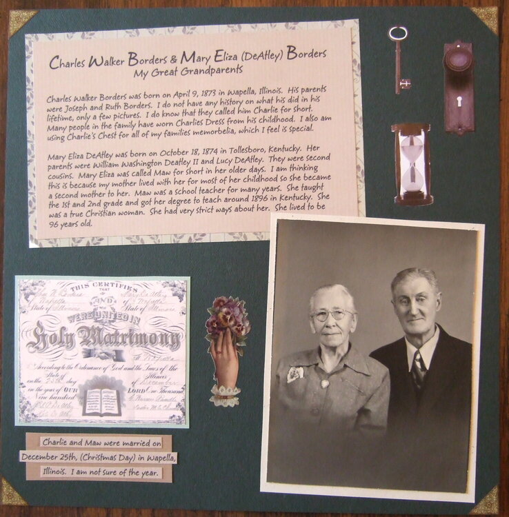 Great Grandparents - Mom&#039;s History - Page 1 of 2