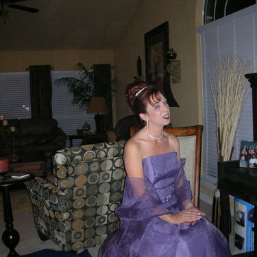 Marlynn at the house before the ball