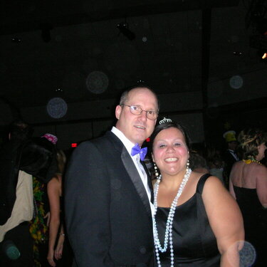 Benny and Ang at the ball, the theme this year was the 70&#039;s PEACE, FLOWER POWER ETC....