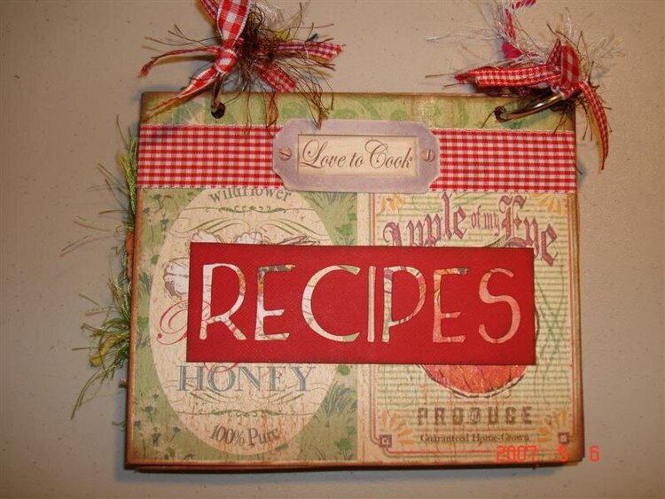 Recipe tag book