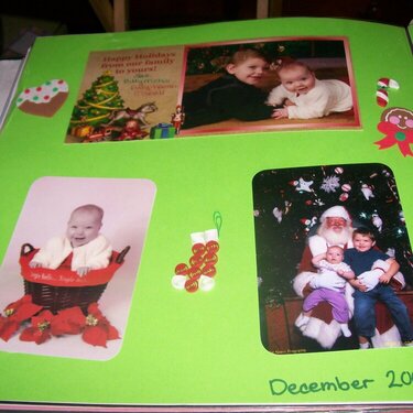 Christmas 2005 - Billy - 2 years - Kristen - 7 months
