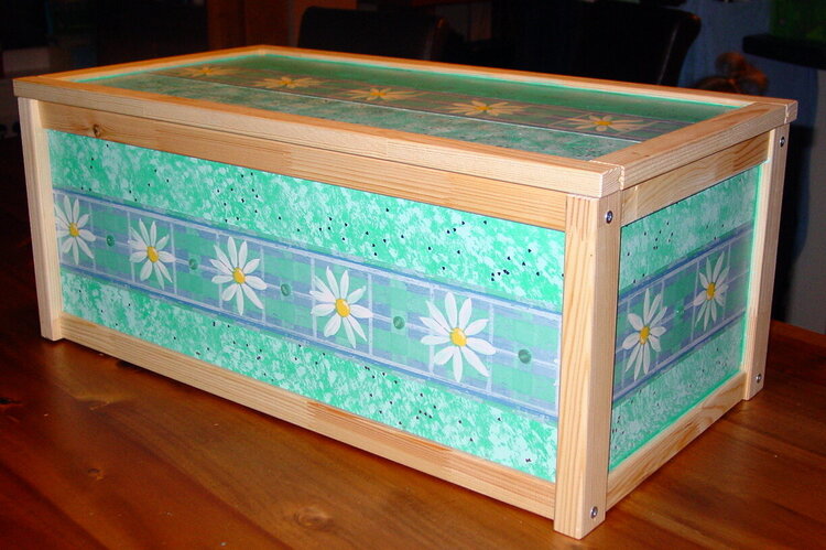 Charlotte toy box back, sides and lid