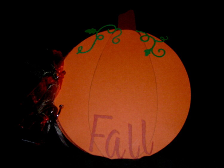Fall - pumpkin acrylic album (cover)