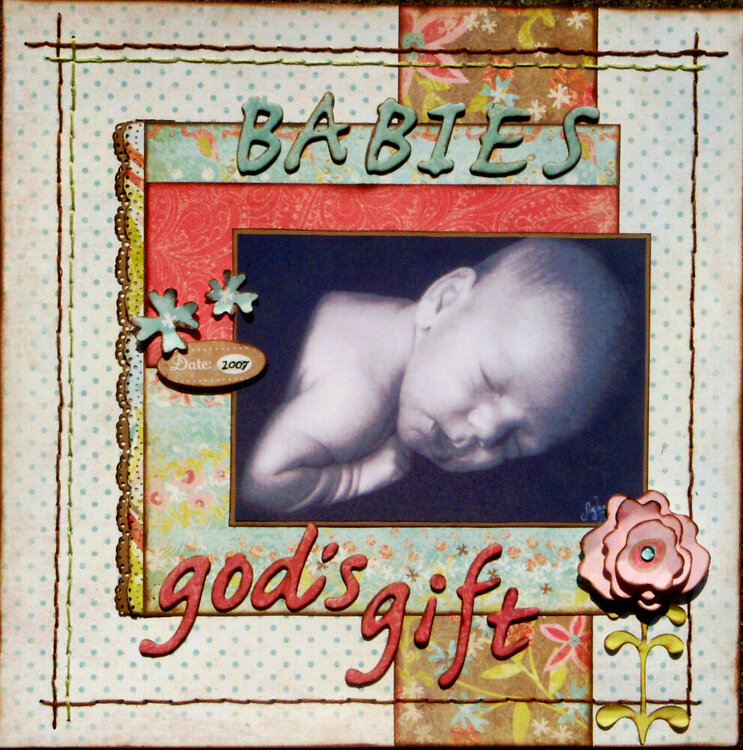 Babies, God&#039;s Gift *Creative_Scrappers Sketch Blog*