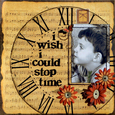 i wish i could stop time *Graphic 45 Botanicabella*