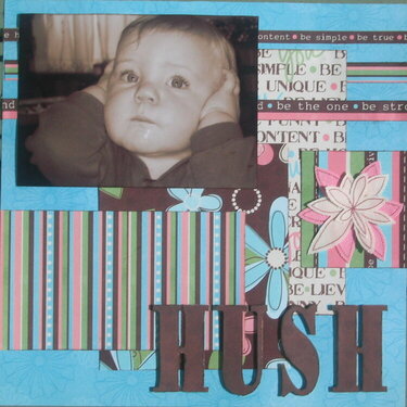 HUSH  May scraplift/sketch challenge &amp; May color challenge