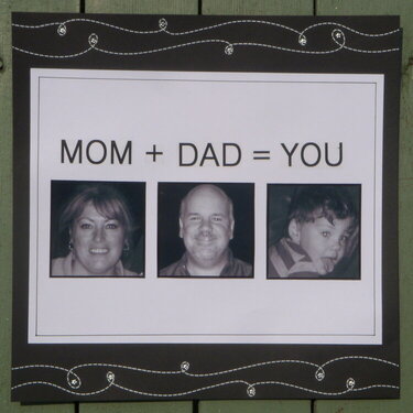 MOM + DAD = YOU