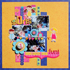 Girls just wanna have fun {My Little Shoebox "Cute as a Button"}