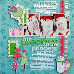 Our Precious Snow Princess {My Little Shoebox for December Page Maps}