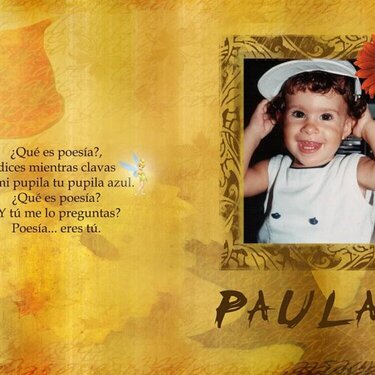 PORTADA DEL ALBUM DE PAULA