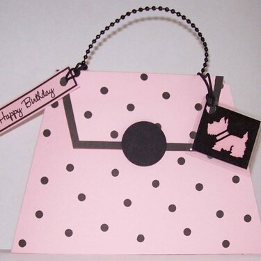 Polka Dot Handbag Card