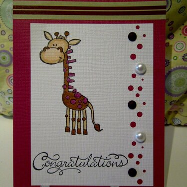 Congratulations on new baby card