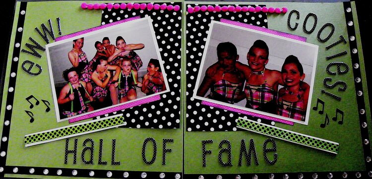 Ewww.. Cooties!  hall of fame dance competition