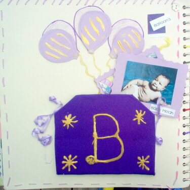 NOW I KNOW MY ABC&#039;S altered book LETTER B