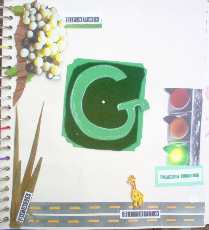 NOW I KNOW MY ABC&#039;S altered book LETTER  G