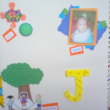 NOW I KNOW MY ABC&#039;S altered book LETTER J