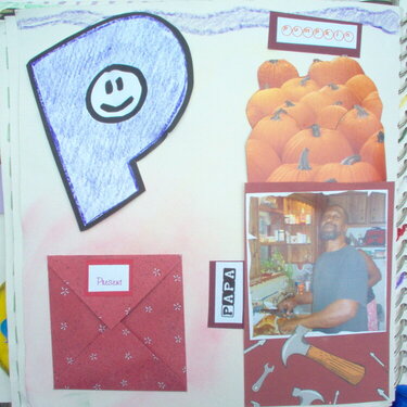 NOW  I KNOW MY ABC&#039;S altered book LETTER P
