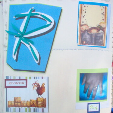 NOW I KNOW MY ABC&#039;S altered book LETTER R