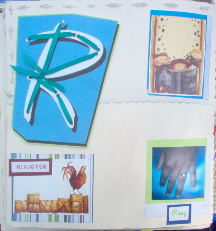 NOW I KNOW MY ABC&#039;S altered book LETTER R