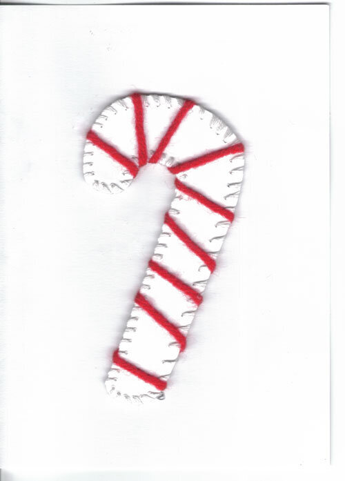 Candy cane card