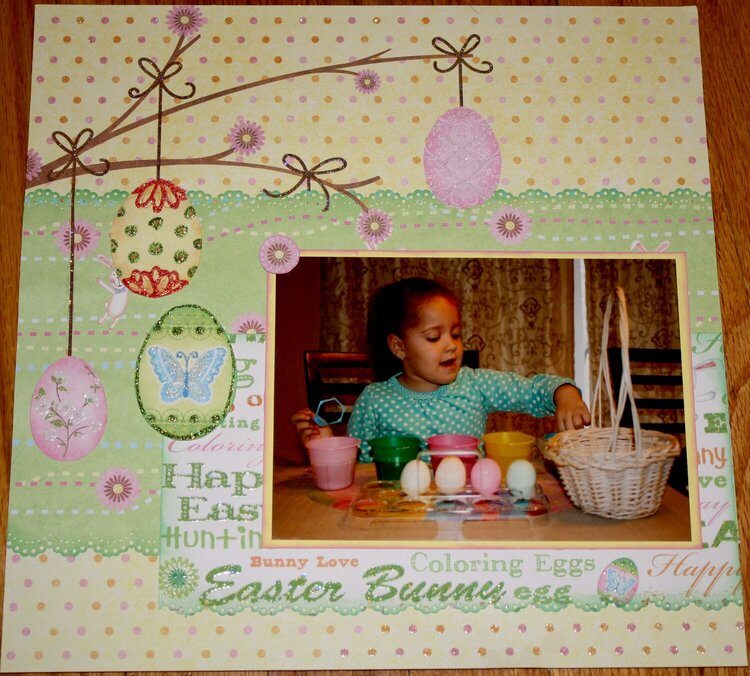 Coloring Eggs - Left Page