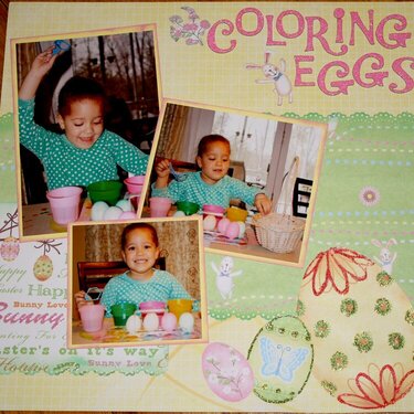 Coloring Eggs - Right Page