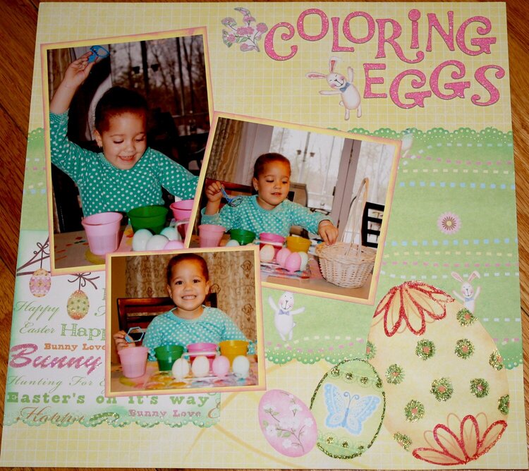 Coloring Eggs - Right Page