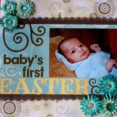 Baby&#039;s First Easter *Bo Bunny* left page
