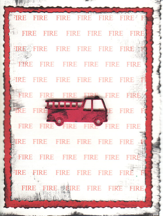 Fire Birthday Card